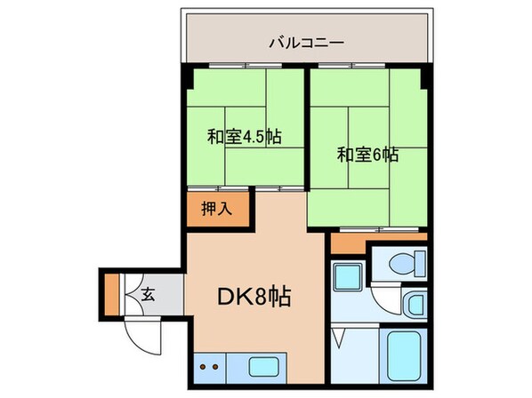 ﾊﾟ-ｸｻｲﾄﾞ南大井の物件間取画像